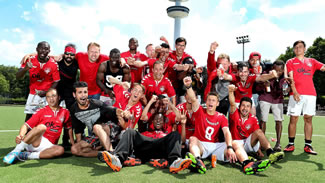 Longest marathon playing football (soccer): FC Hamburger Berg Team